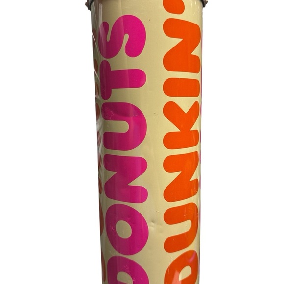 1980s Vintage Dunkin Donuts Thermos Large Coffee Made USA Metal - Picture 4 of 8